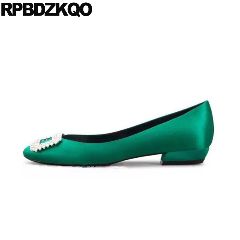 green shoes womens flats