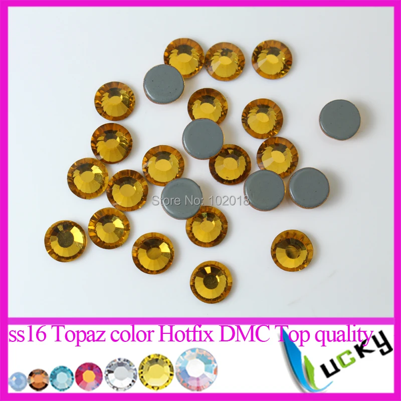 top quality machine cut dmc hotfix rhinestones 1440pcs ss16 topaz color glue on crystal strass copy - Color Copy Machine top quality machine cut dmc hotfix rhinestones 1440pcs ss16 topaz color glue on crystal strass copy - Color Copy Machine