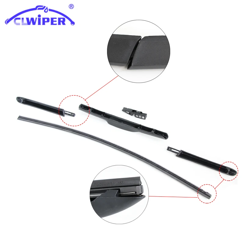 Clwiper гибридный автомобиль стеклоочиститель лезвия для Ford Transit ford Fiesta MK6 MK5 край Mondeo