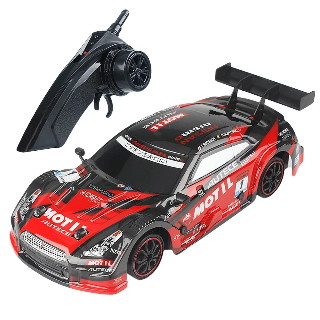 

Children Toys kid RC Control Remote Controlled LED Headlight Racing Truck Car 2019 Child Plastic Top 4WD 28km/h RC Car Gift