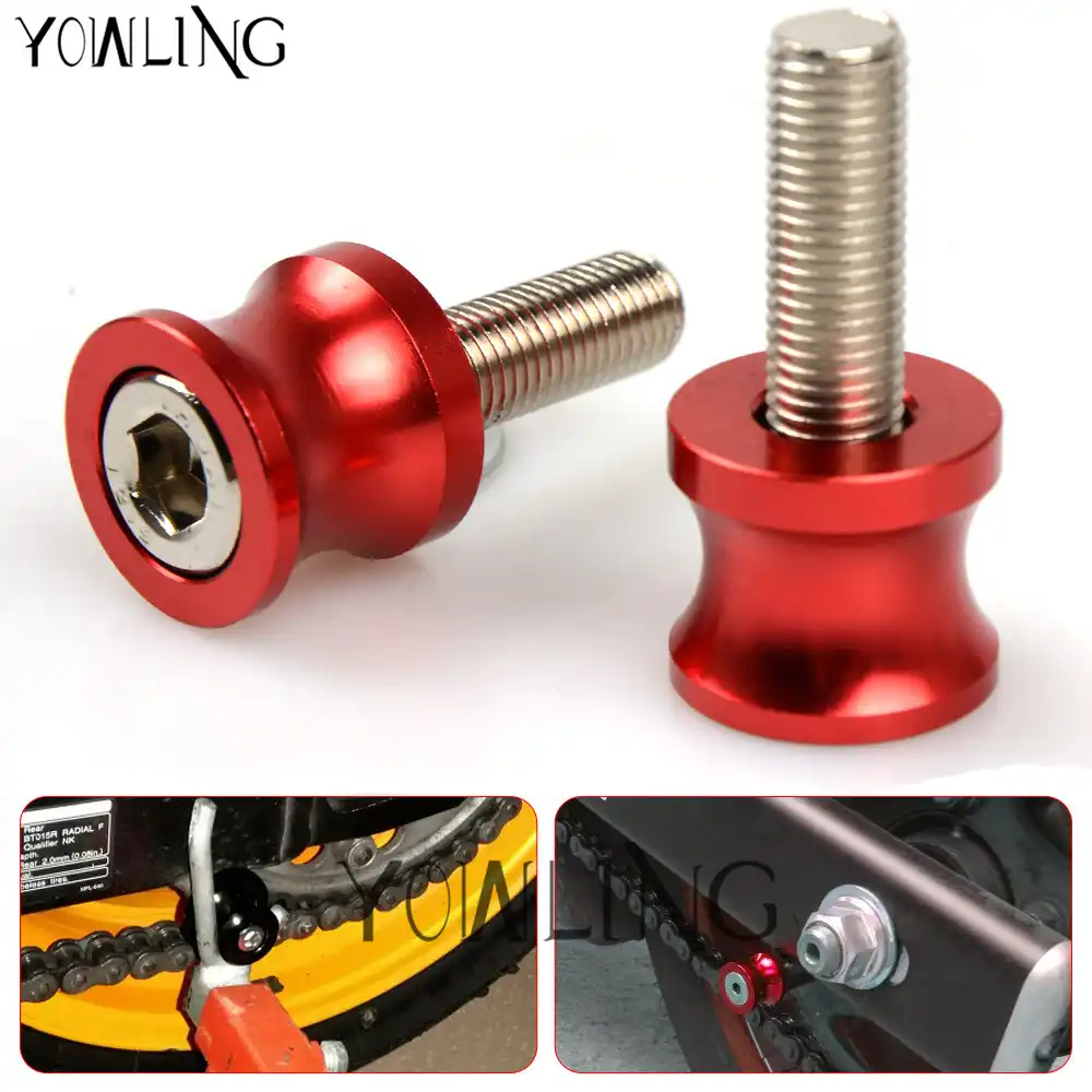 Color : 6MM Black Spools For MT 125 2015 2016 2017 2018 Motorcycle Swingarm Spools Slider 6MM Swing Screw Sliders Spools Stand Arm Sliders