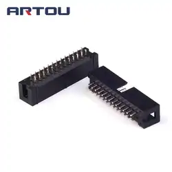 50 шт. DC3 26Pin Shrouded Мужской Заголовок разъем 2,54 мм JTAG