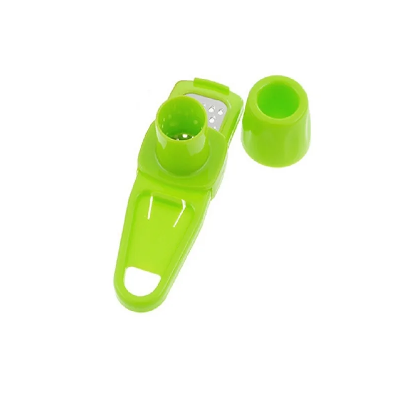 1pc Green Presses Шикарная нержавеющая сталь прессы для чеснока ручная давилка для чеснока пресс ручной пресс для чеснока шлифовальная машина дробилка овощная кухонная утварь - Цвет: 1pc Green Presses
