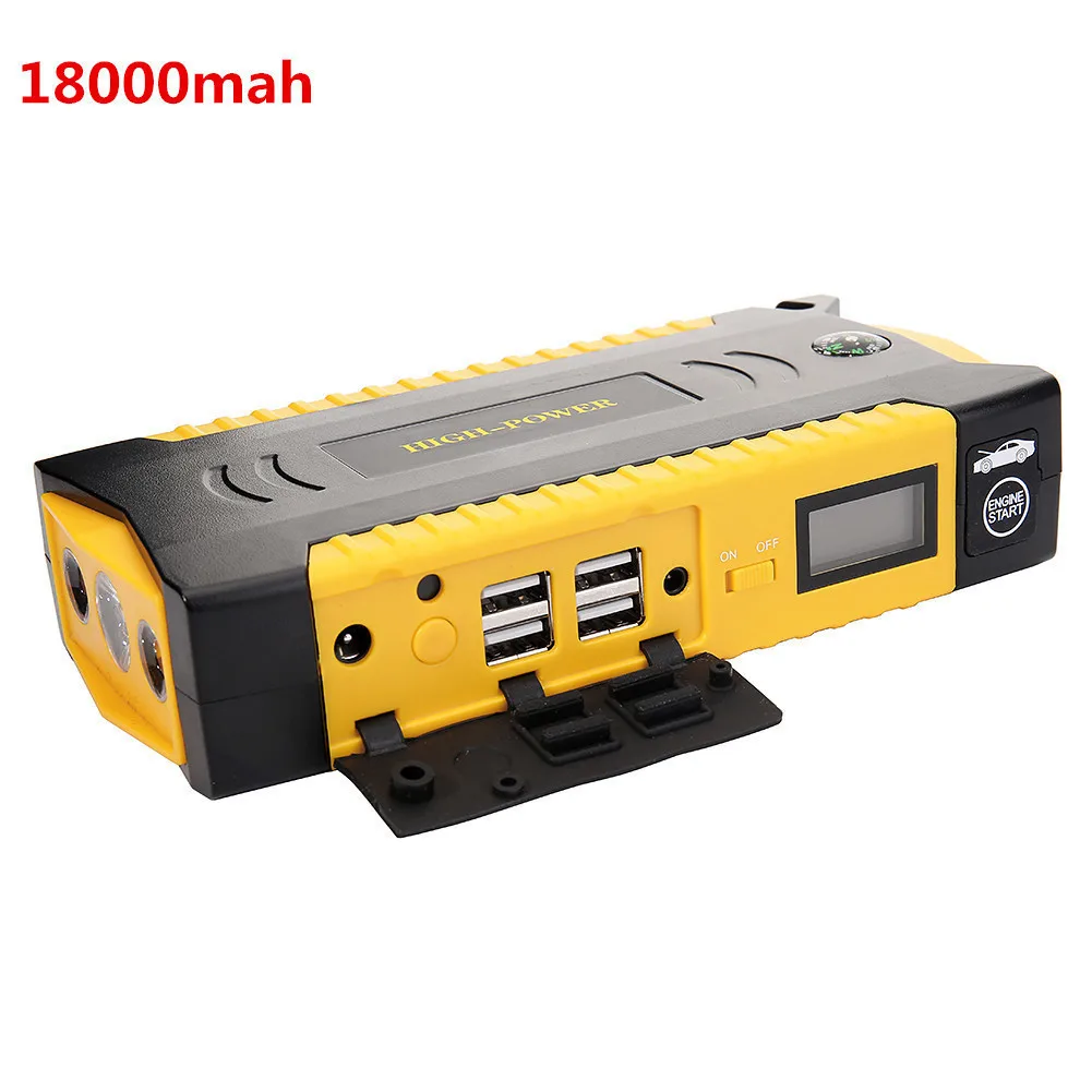 Car Jump Starter Power Bank 12V 600A Auto Booster Multifunctional Emergency Ignition Charger For Auto Battery Starting EU Plug