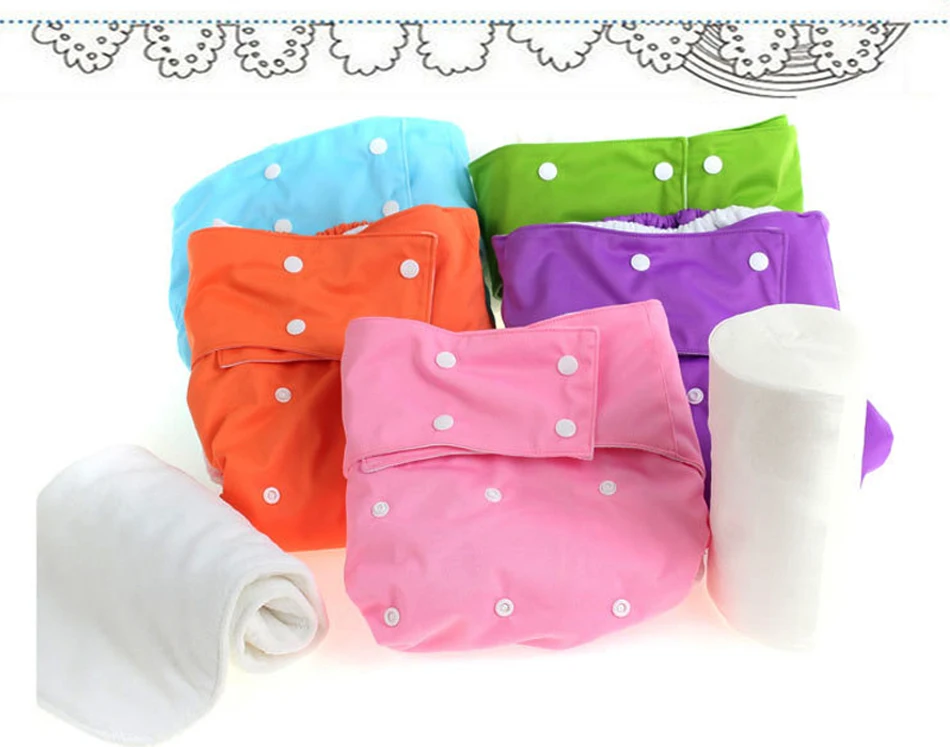 Тканевые моющиеся подгузники для взрослых, Карманные штаны для взрослых, многоразовые подгузники для взрослых, 5 цветов