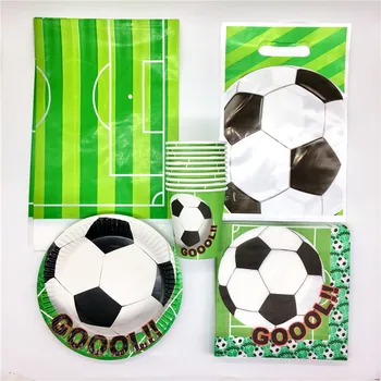 

High Quality 81PCS Football Theme children'favor happy birthday party children's day supplies decoration cartoon baby shower