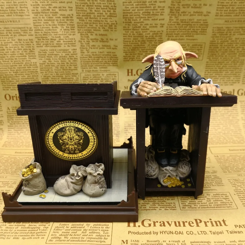 

Harry Potter and the Sorcerer's Stone Gringotts bank Elf Goblin 6-inch doll Action Figure Model No base S155