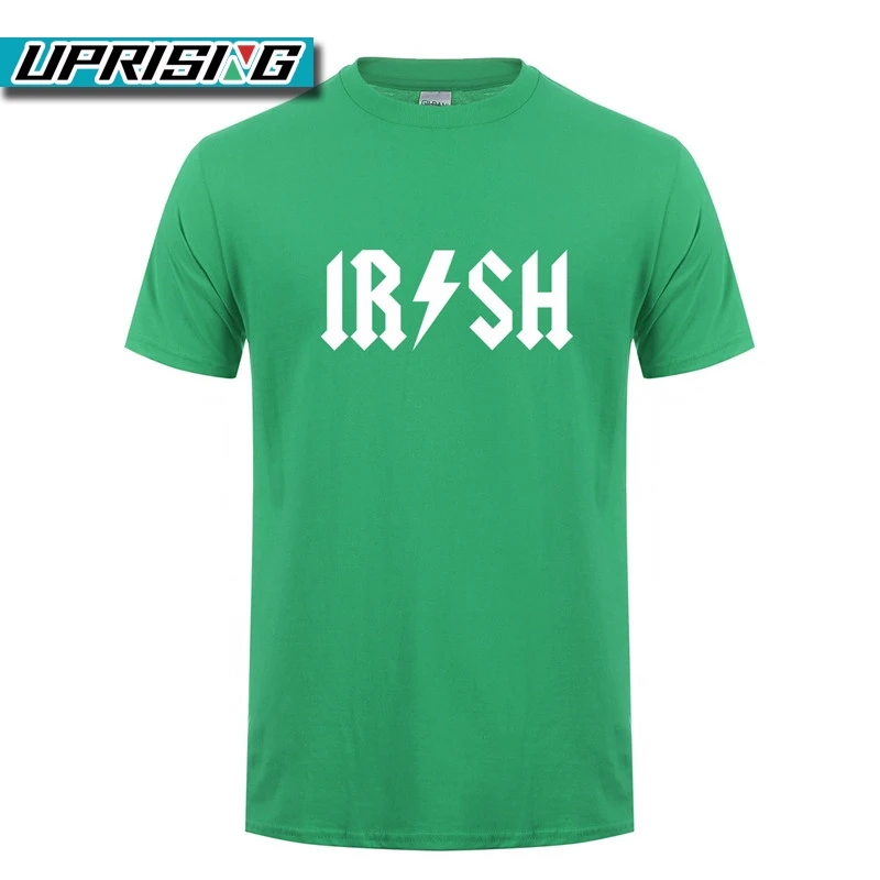 UPRISING New Summer Rock Roll Irish T Shirts Men Short Sleeve Cotton