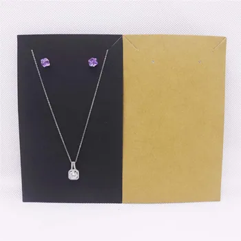 

new arrival 20pcs per/lot 15.5*9.5cm large necklace display card big jewelry packaging show card black/kraft color free shipping