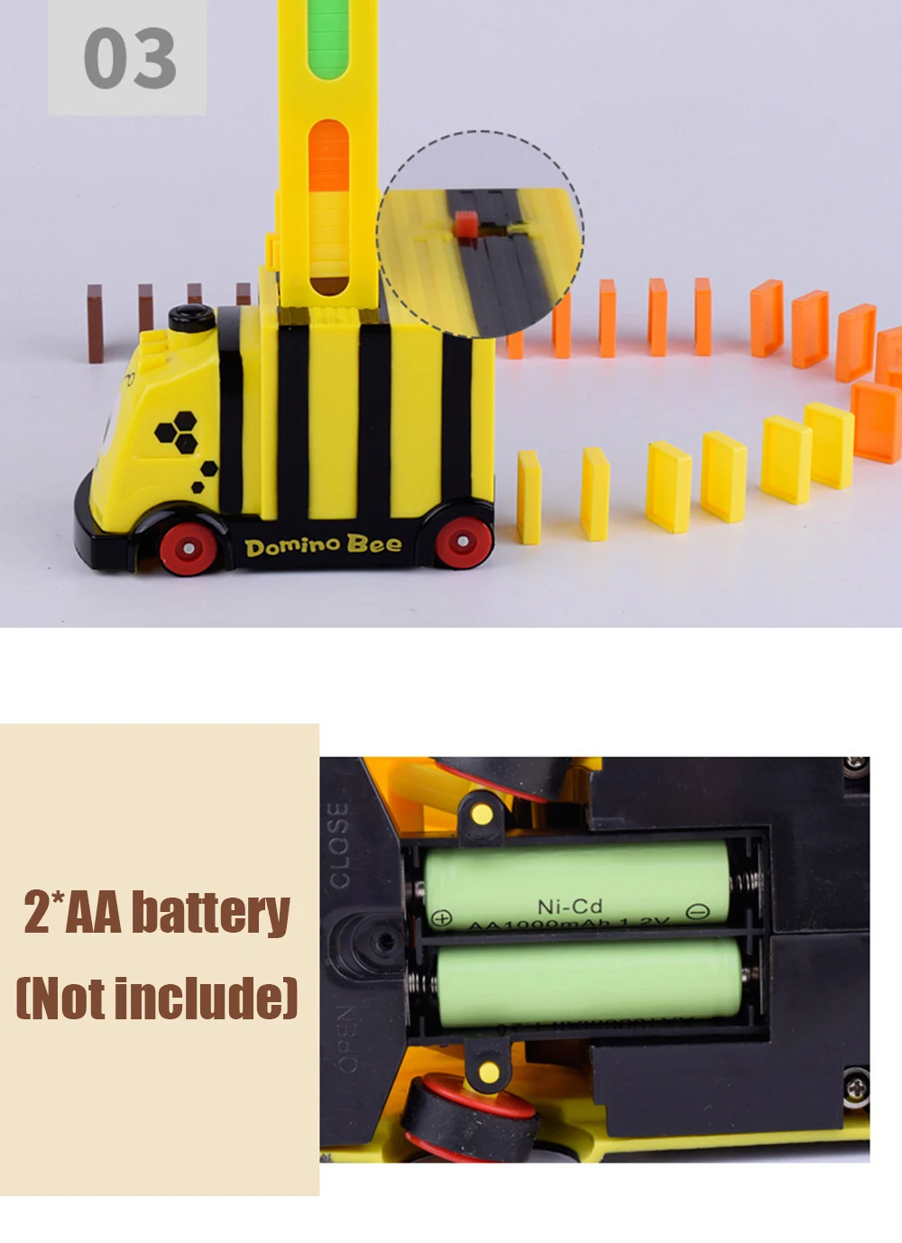 Finger Rock автоматическое размещение 100 шт. домино кирпич поезд автомобиль со светом Звук развивающий строительный блок DIY игрушки домино игра