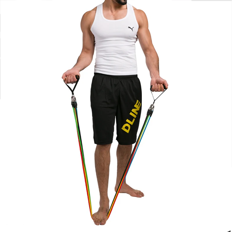 11pcs gum Pull Rope Fitness Exercise Resistance Bands Crossfit Latex Tubes Pedal Workout Elastic Training Yoga Gym Expander A