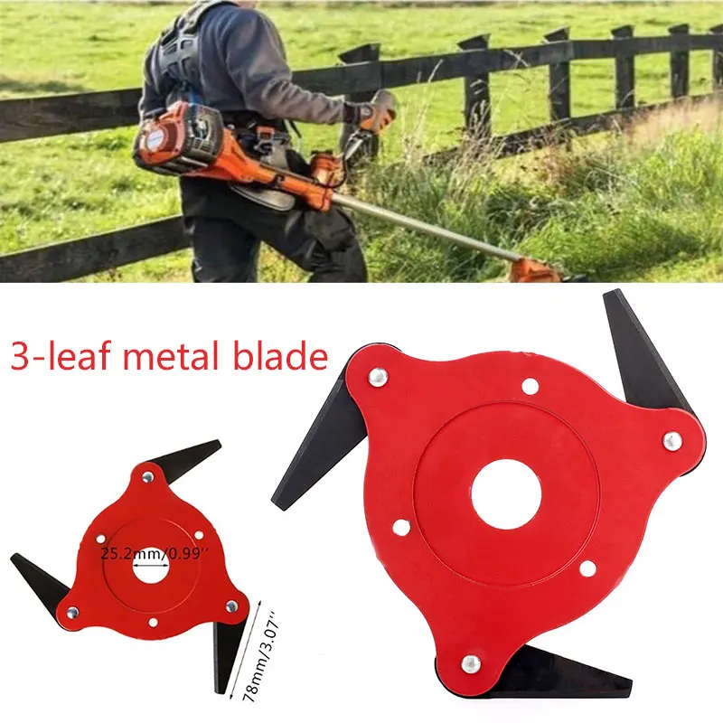 

Trimmer Head 3 Steel Razor Manganese Stee Agricultural Use Coil Chain String Trimmers Spring Lawn Mower 65Mn Yard Durable