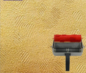 

Wall art paint patterned roller for wall decoration 7 inch rubber roller no.016