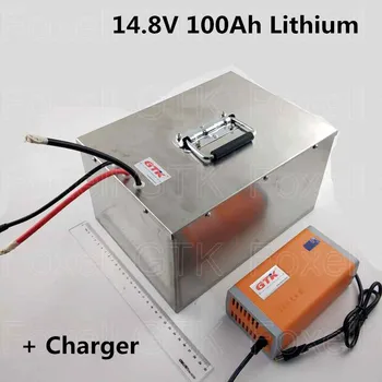 

Rechargeable lithium li ion battery pack 14.8V 100ah deep cycle battery for home solar system power tool EV solar lawn light