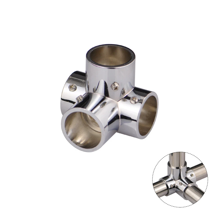 

K Shaped Elbow Steel Pipe Connector Round pipe joints drying rack shelf Hanger Connector Pipe Fittings four-way shelves