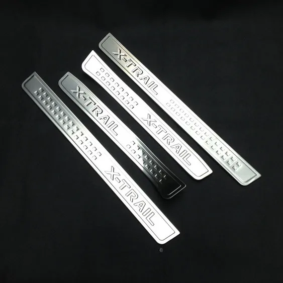 

Stainless Steel External Door Sill Scuff Plate for 2014 2015 2016 Nissan X-Trail X Trail T32 Welcome Pedal Trim Car Styling