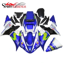 Injeção carenagens para yamaha yzf1000 r1 02 03 ano 2002 2003 plástico abs da motocicleta carenagem kits carroçaria verde 46