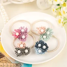 Top Sell Women Summer Style Hair Accessories Handmade Elastic Hair Bands Gum For Hair Acessories