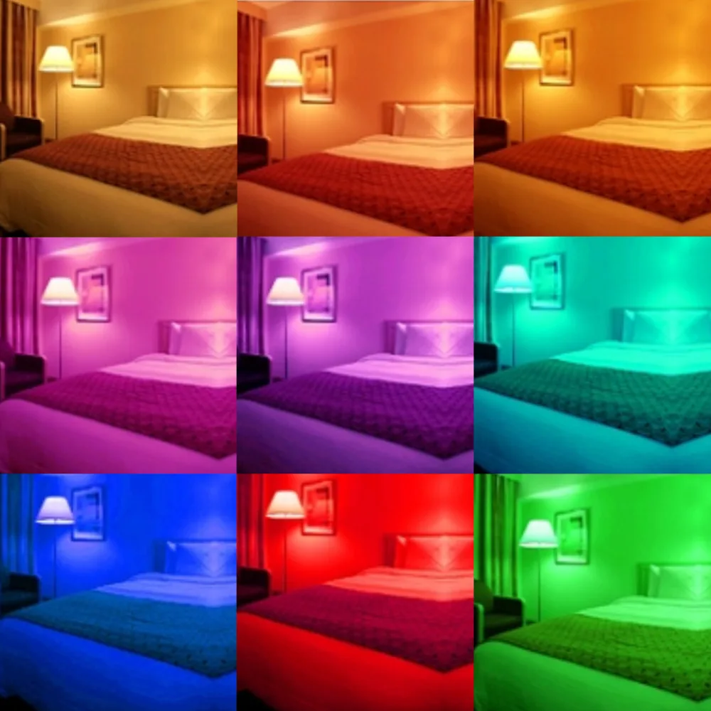 E27 E14 RGB Светодиодная лампа 3 Вт 5 10 цветной волшебный Точечный светильник с