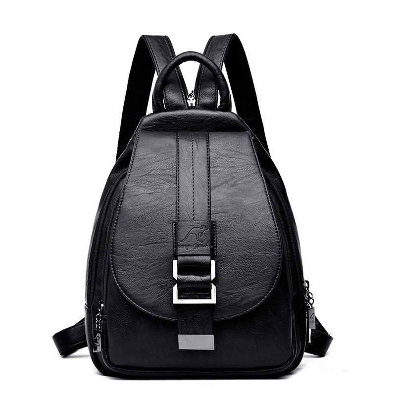 

2019 ladies leather backpack retro ladies shoulder bag travel ladies backpack student bag girl bag