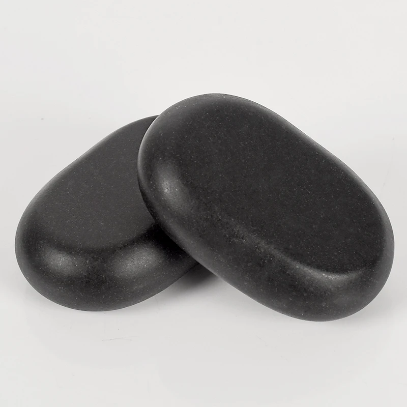 10pcs Massage Stones 60*40*18mm Natural Energy Stone Set Hot SPA Rocks