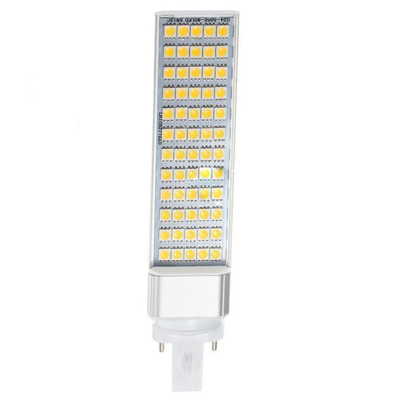 

NFLC 10pcs G23 12W 5050 SMD Led Horizontal Plug Lamp Corn Home Ceiling Warm White Light