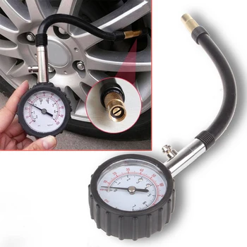 

1pcs New Long Tube Auto Car Bike Motor Tyre Air Pressure Gauge Meter Tire Pressure Gauge Meter Vehicle Tester Monitoring System