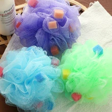 ; Новинка; 10 шт./лот смешанные Цвет Kawaii Цвет ful мягкие удобные банные мяч с губкой бусинами