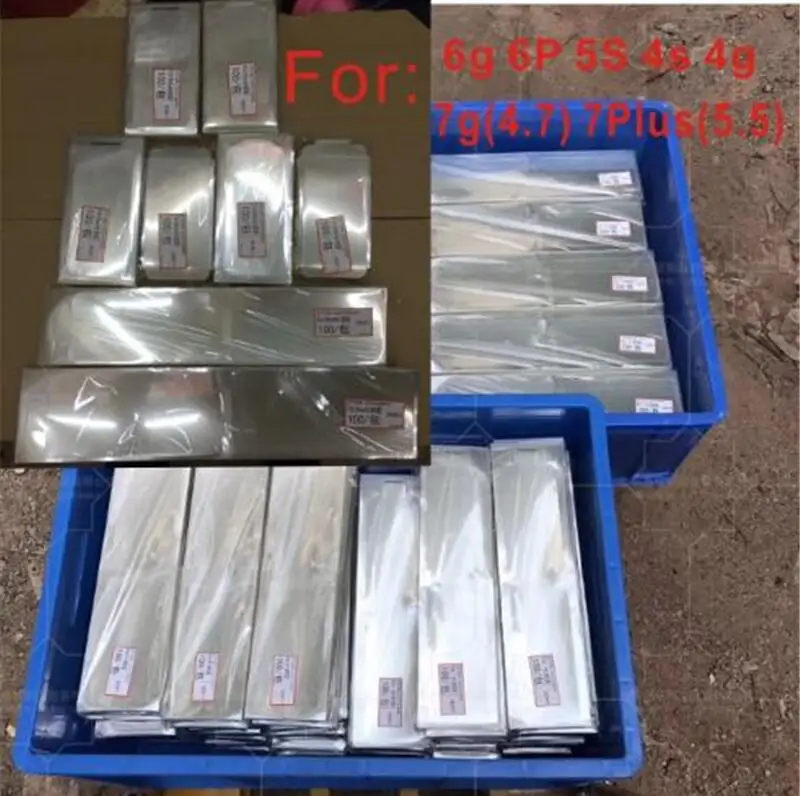 

100pcs Front and Back Plastic Seal Factory Screen Protector Film Black/White for iPhone 6 6s plus 5se 4s Factory Film
