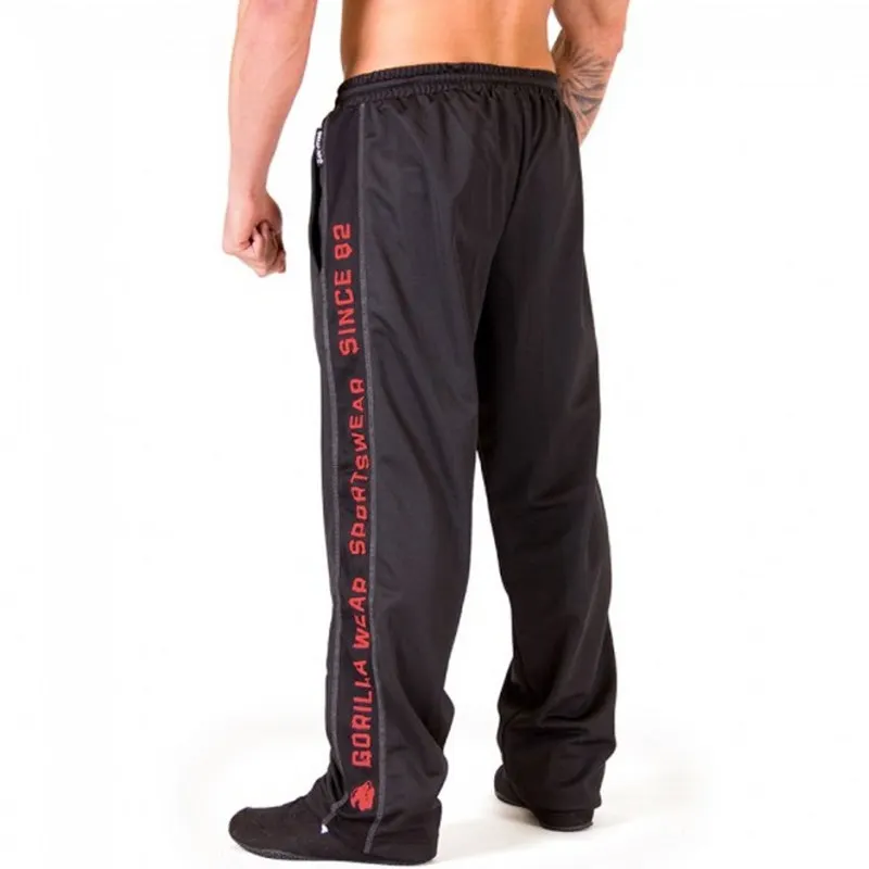 2018 الخريف جديد الرجال فضفاض Sweatpants رجل الجمنازيوم اللياقة البدنية تجريب العلامة التجارية السراويل الذكور تنفس شبكة سريعة الجافة عداء ببطء ال...