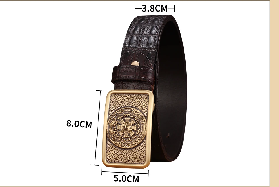 BIGDEAL Famous Men Belt Jeans Genuine Leather Pin Buckle Cowboy Belts For Male Vintage Brand Cowhide Belt Waistband