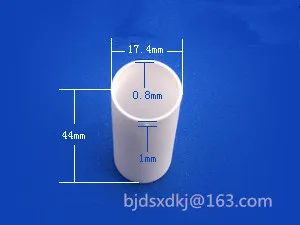Глиноземный керамический тигель/диаметр * высота = 17 4*44/Специальный тигель для