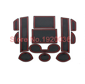 

12 pcs Gate Slot Pad Non-slip Cup Mats Anti Slip Interior Door Groove Mat Sticker Car Accessory 12pcs for Mitsubishi ASX