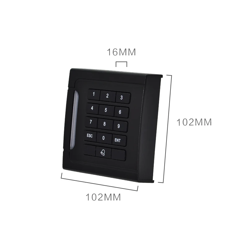 

Led display RFID card reader keypad 125khz EM ID wg26 bits interface for door access control