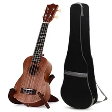 21 дюймов 15 ладов Sapele Ukulele гитара Uke Sapele палисандр 4 струны Гавайские гитарные струны инструменты+ гиговая сумка для начинающих