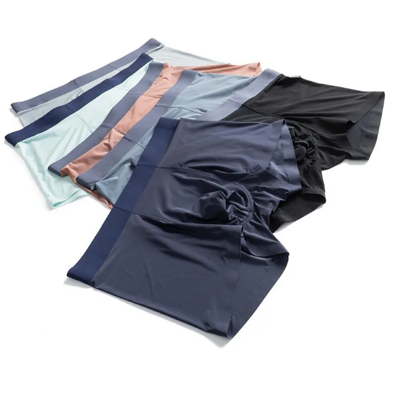 

Men's underwear ultra-thin ice silk cool style boxers soft elastic no trace Breathable boxer 9868