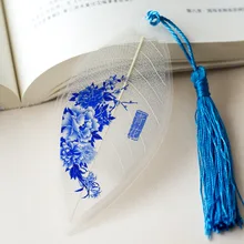 Китайская ветровая колонна вен закладки серии синего и белого фарфора