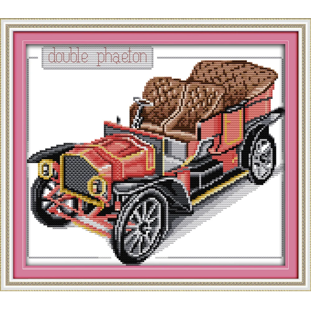 NKF Bubble Car вышивка крестиком комплект 11CT 14CT Китайский шаблон вышивки крестом Набор для шитья для ребенка