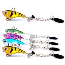 

3D Print Lead Fish with Spoon Sequines 50mm 18g Fishing Jig Artificial Lead Fish Metal Plate Lure Bait