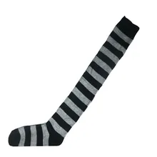 Гольфы выше колена для девочек с принтом в полоску; гольфы в полоску; 6 цветов