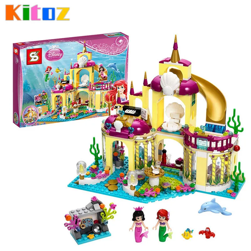 Kitoz 424 шт Ариэль's Undersee Palace строительные блоки кирпичи маленькая Русалочка