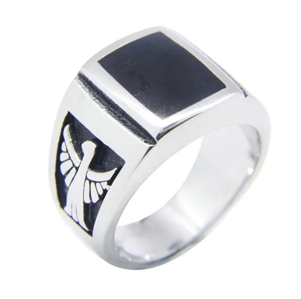 Прямая поставка 316L нержавеющая сталь Полировка ювелирные изделия щит Орел