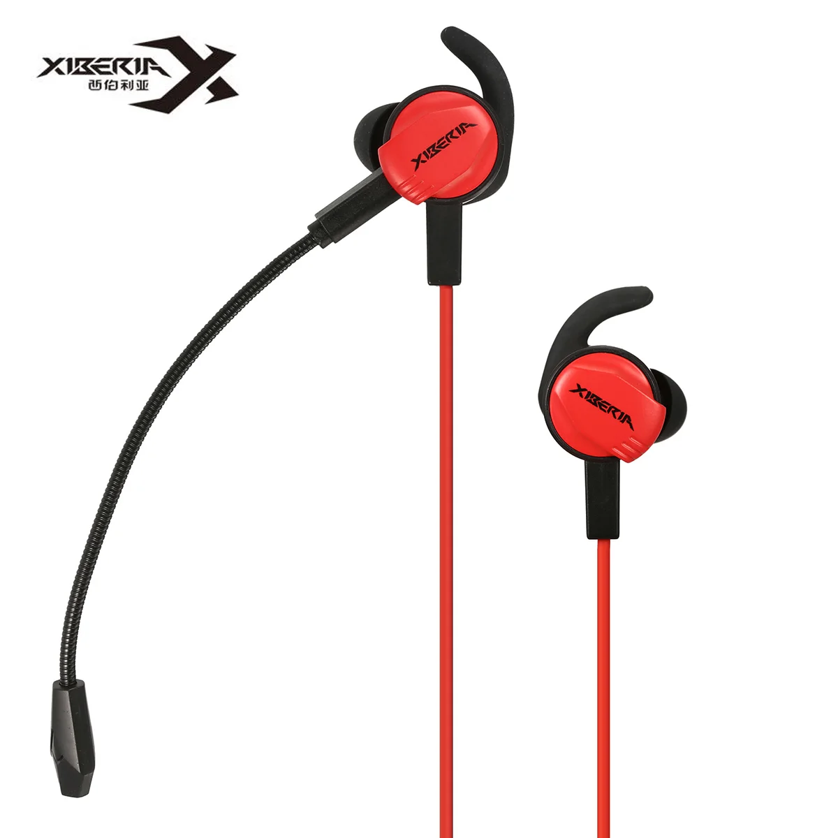 

XIBERIA MG-1 Super Bass Stereo Gaming Earphone In-Ear Detachable Microphone Sport Earbuds For box ONE PS4 Mobile Phone PC Gamer