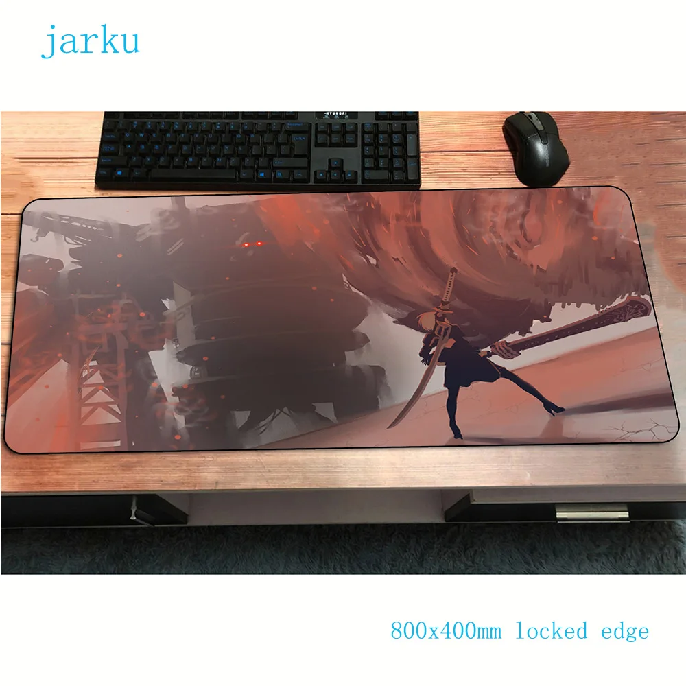 Игровой коврик для мыши nier 800x400x3 мм большой 3d аксессуары ноутбука эргономичный