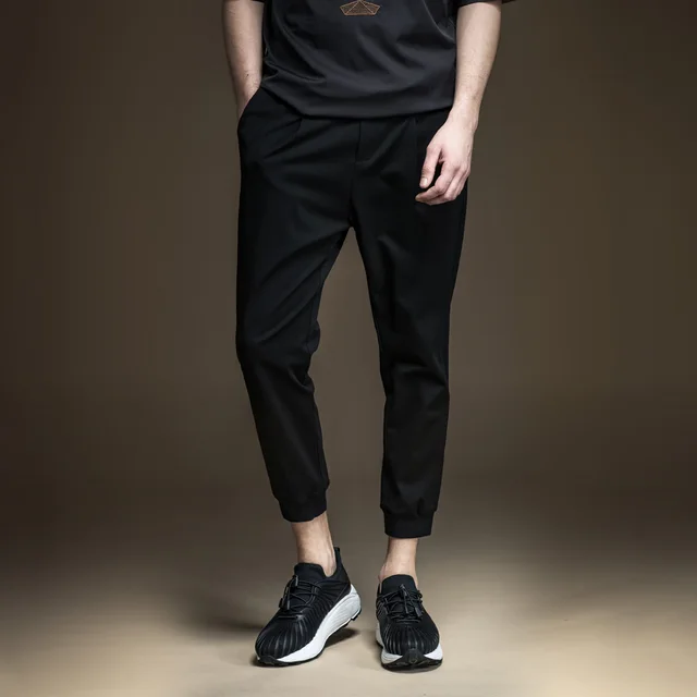 Jogger Military Promotion Midweight Casual Mid Jersey Pinli Pinly New Spring Men’s Leisure Pants Knitted Upon Nine B171317089