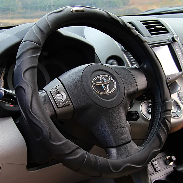 

KKYSYELVA New high-end imitation sheepskin four seasons universal steering wheel cover fashion car handle