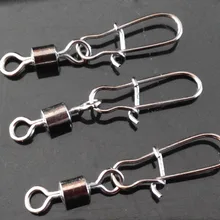 200 шт баррель Вертлюги с зажимом рыболовный поворотный Рыболовный крючок не ржавеет