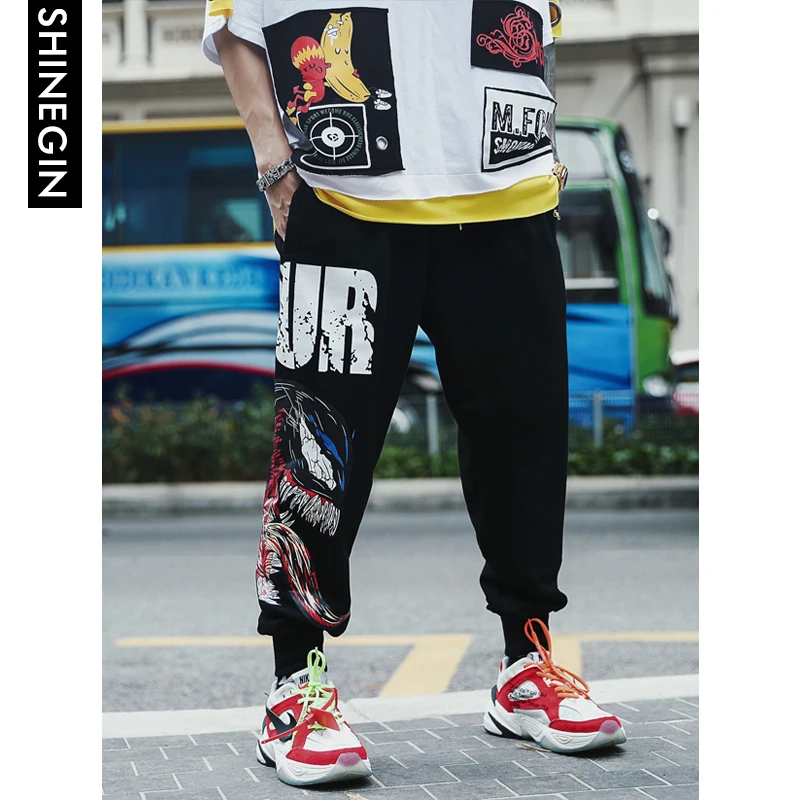SHINEGIN Easyfit Graffiti Casual Pants Men's Hip hop Swag Ins City Pants Fashion Dance Pants Casual Men Pants 074W SHINEGIN Easyfit Graffiti Casual Pants Men's Hip hop Swag Ins City Pants Fashion Dance Pants Casual Men Pants 074W