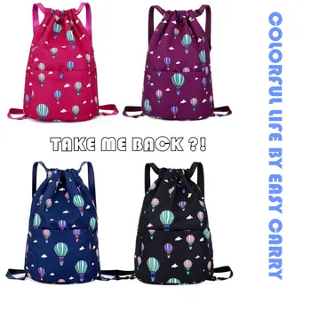 

Color design drawstring rope backpack made by Quality nylon capacity backpack for outdoor camping bags size 40*33 sports bags
