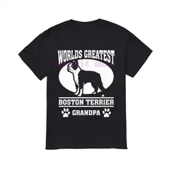 Возьмите бренд для мужчин рубашка s Лучший в мире Бостон-терьер дедушка